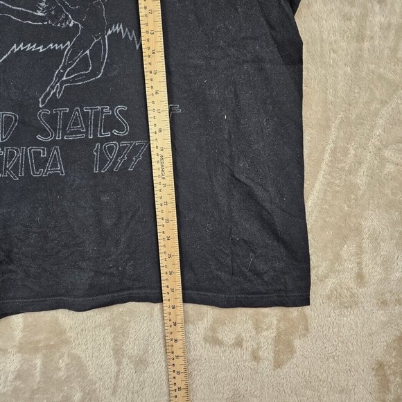 Led Zeppelin United States America 1977 T-Shirt Unisex Sz XL Black Short Sleeve - Picture 9 of 10